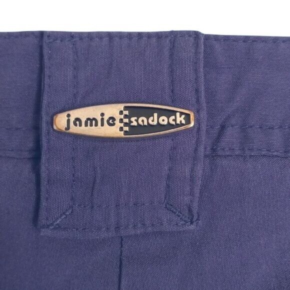 Jamie Sadock Size 10 Pants Womens Purple Button Closure High Waisted Zip Pockets - Picture 8 of 14